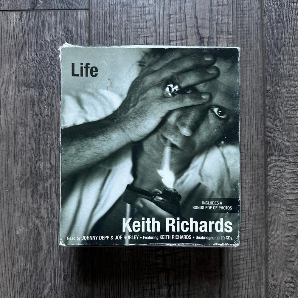 Rare Life Keith Richards Rolling Stone Audio Book CD Read By Johnny Depp
